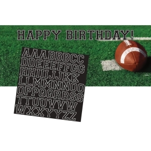 Pack of 6 Tailgate Rush Giant Plastic Party Banners With Alphabet Stickers 60 - All