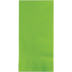 Club Pack of 600 Fresh Lime Green Premium 2-Ply Disposable Dinner Napkins 8 - All