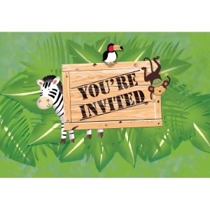 Club Pack of 48 Gate-Fold Safari Adventure Fun Party Paper Invitations 7 - All