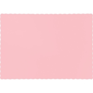 Club Pack of 600 Solid Classic Pink Disposable Table Placemats 13.5 - All
