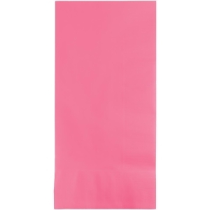 Club Pack of 600 Candy Pink Premium 2-Ply Disposable Dinner Napkins 8 - All