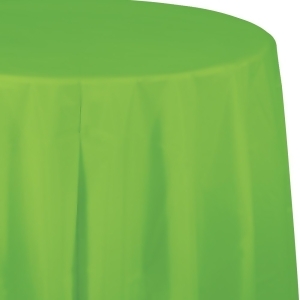 Club Pack of 12 Fresh Lime Green Disposable Plastic Octy-Round Party Table Covers 82 - All