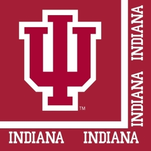 Club Pack of 240 Ncaa Indiana University Premium 2-Ply Disposable Lunch Napkins 6.5 - All