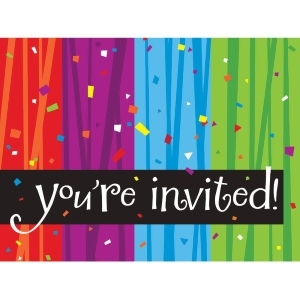Club Pack of 96 Milestone Celebrations You're Invited Party Paper Invitations 5 - All