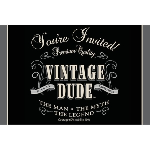 Club Pack of 48 Gate-Fold Vintage Dude Fun Party Paper Invitations 7 - All