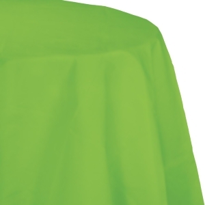 Club Pack of 12 Fresh Lime Green Disposable Tissue/Poly Octy-Round Picnic Party Table Covers 82 - All