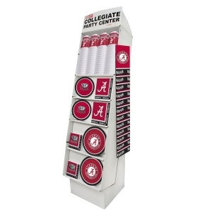 Club Pack of 126 Red Black and White University of Alabama Floor Displays 63 - All