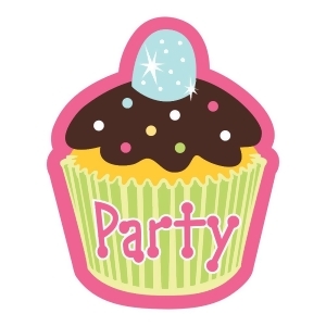 Club Pack of 48 Pink Sweet Treats Cupcake Shaped Party Invitation Postcards 6 - All