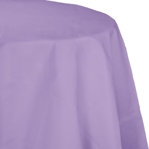 Club Pack of 12 Luscious Lavender Purple Disposable Tissue/Poly Octy-Round Party Table Covers 82 - All