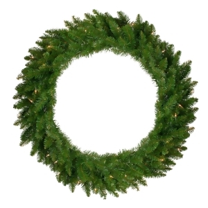 36 Pre-Lit Eastern Pine Artificial Christmas Wreath Clear Lights - All