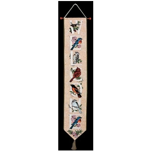Welcome Bird Watchers Alphabet Tapestry Bell Pull 6.75 x 41 - All