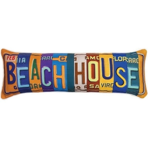 28 Multi-Colored Beachhouse Printed Indoor/ Outdoor Decorative Pillow - All