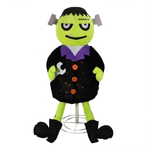 40.5 Lighted Creepy Standing Frankenstein Monster Halloween Decoration - All
