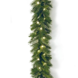 9' x 10 Pre-Lit Winchester Pine Artificial Christmas Garland Clear Lights - All