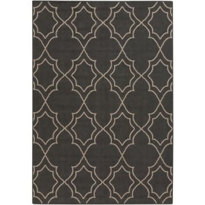 3.5' x 5.5' Vintage Harmony Black and Brown Taupe Shed-Free Area Throw Rug - All