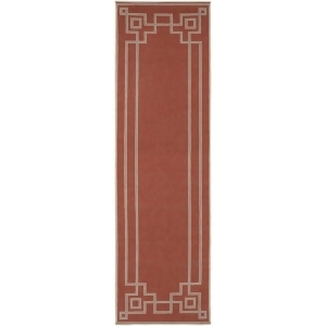 2.25' x 11.75' Mosaic Medley Cayenne Pepper Red and Sandy Beige Shed-Free Area Throw Rug Runner - All