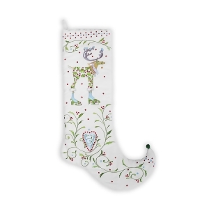 28 Patience Brewster Krinkles Dash Away Vixen Decorative Christmas Stocking - All