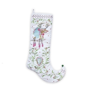 28 Patience Brewster Krinkles Dash Away Dancer Decorative Christmas Stocking - All