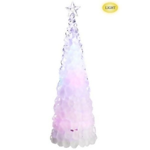18.5 Icy Crystal Cone Tree Multi Color Led Lighted Christmas Tree Figure - All
