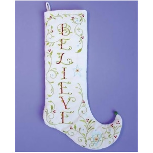 28 Patience Brewster Krinkles Believe Decorative Christmas Stocking - All