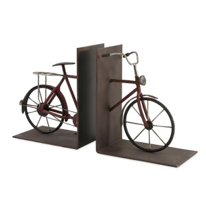 Set of 2 Vintage Style Bicycle Crafted Wrought Iron Bookends 8 - All