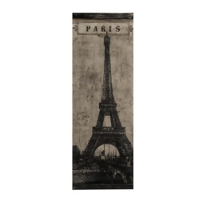 48 City of Paris Shades of Black Fabric and Fir Wood Eiffel Tower Wall Art Decor - All