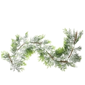 6' Two-Tone Cedar and Natural Twigs Artificial Christmas Garland Unlit - All