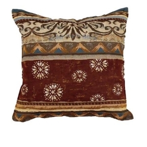 Square Decorative Santa Fe Tapestry Throw Pillow 17 - All