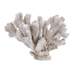 14.5 Deep Blue Sea Bleached White Coral Inspired Textured Table Top Sculpture - All