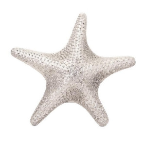21 Life is Great by the Sea Giant Silver Aluminum Starfish Wall Art Decor - All