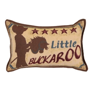 Set of 4 Country Western Little Buckaroo Decorative Tapestry Throw Pillows 12 - All