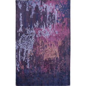 5' x 8' Running Swaths Lavender and Eggplant Purple Hand Tufted Area Throw Rug - All