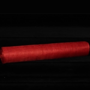 Scarlet Red Sinamay Abaca Fiber Craft Ribbon 18 x 16 Yards - All