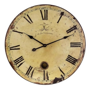 23 Trendy French Cafe Weathered Cream-Colored Large Wall Clock - All