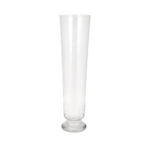 27.5 Medium Mckenzie Clear Transparent Pilsner Shaped Glass Flower Vase - All