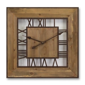 23.5 Basic Luxury Roman Numeral Decorative Square Wall Clock - All