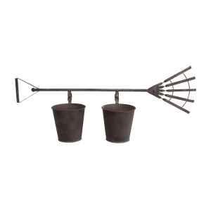 27 French Countryside Garden Rake Two-Pot Planters - All