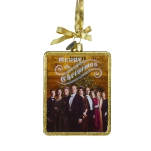 4.25 Downton Abbey Family Portrait Glass Christmas Ornament - All