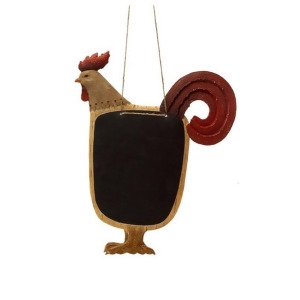 Country Rustic Brown and Red Proud Rooster Hanging with Chalkboard 16 - All