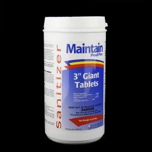 Maintain Pool Pro Sanitizer Concentrated Stabilized Chlorinating 3 Giant Tablets 4.375lbs - All