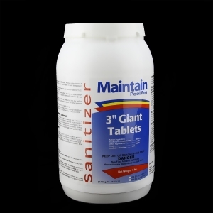 Maintain Pool Pro Sanitizer Concentrated Stabilized Chlorinating 3 Giant Tablets 7lbs - All