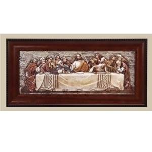 7 St. Joseph's Studio Religious Inspirational The Last Supper Plaque with Frame - All