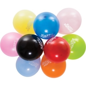 Club Pack of 180 Multi-Colored Happy Birthday Round Latex Party Balloons 12 - All