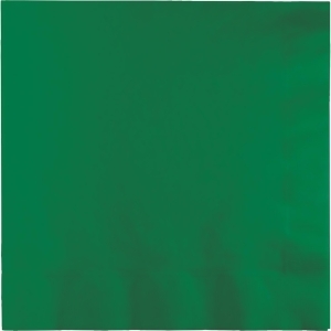 Club Pack of 900 Emerald Green 2-Ply Paper Party Lunch Napkins 6.5 - All