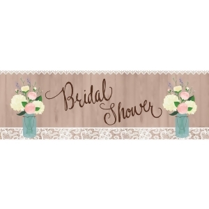 Pack of 6 Decorative Rustic Wedding Bridal Shower Giant Party Banner 60 - All
