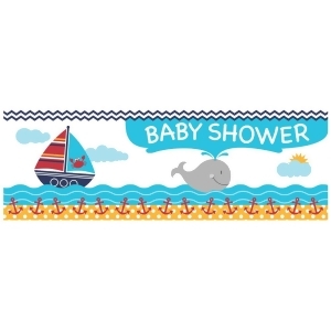Pack of 6 Ahoy Matey Boy Baby Shower Giant Party Banners 60 - All