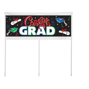 Pack of 6 Congrats Grad Graduation Outdoor Garden Yard Banner Party Decorations 48 - All