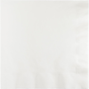 Club Pack of 900 Classic White 2-Ply Paper Party Lunch Napkins 6.5 - All