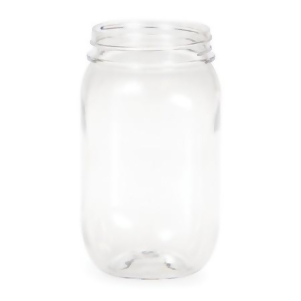 Pack of 6 Clear Transparent Glass Rustic Wedding Party Favor Mason Jars 16 oz. - All