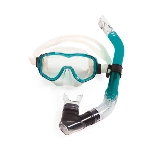 Teal Green Reef Diver Teen Scuba Mask and Snorkel Dive Set - All